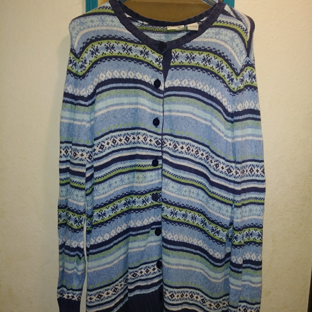 Cherokee Brand Button up Sweater